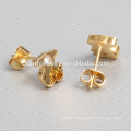 Simple Style Fashion Bear Stainless Steel Stud Earrings for Ladies ZZE003